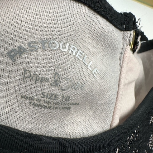 Lace tulle black pink dress size 10 by Pastourelle new no tags - Picture 12 of 12